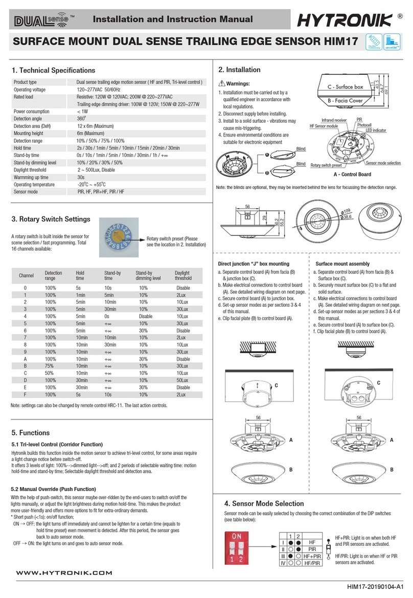 Hytronik DUAL sense HIM17 Quick guide