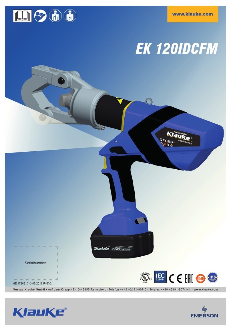 Emerson Klauke EK 120IDCFM Instructions for use