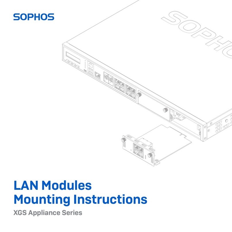 Sophos XGS Series Mounting instructions