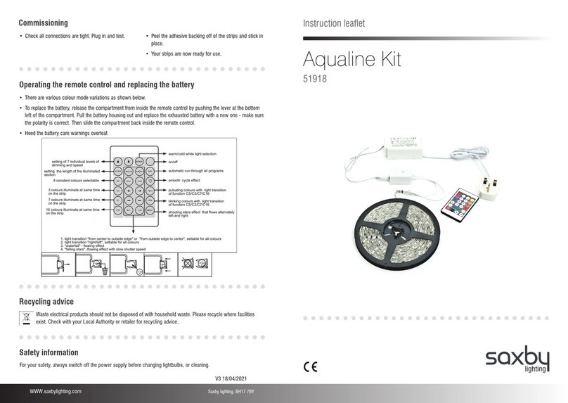 Saxby Lighting Aqualine Kit Manual