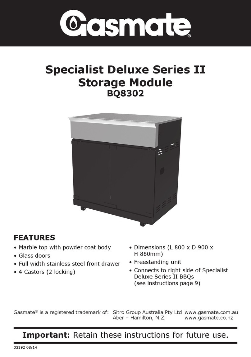 Gasmate Specialist Deluxe II Series manual