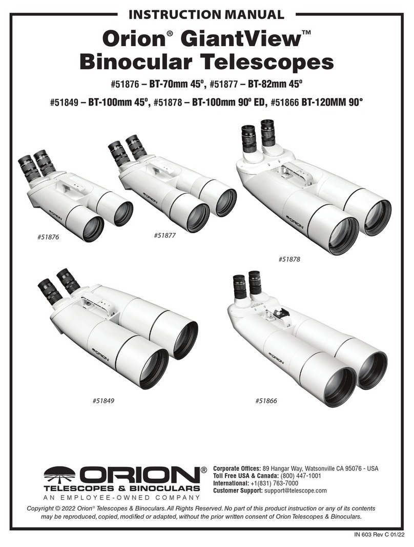 ORION TELESCOPES & BINOCULARS GiantView BT-70mm instruction manual ORION TELESCOPES & BINOCULARS GiantView BT-70mm instruction manual