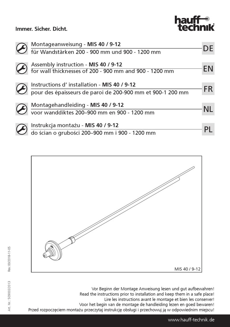 Haufftechnik MIS 40 / 9-12 Assembly instruction Haufftechnik MIS 40 / 9-12 Assembly instruction