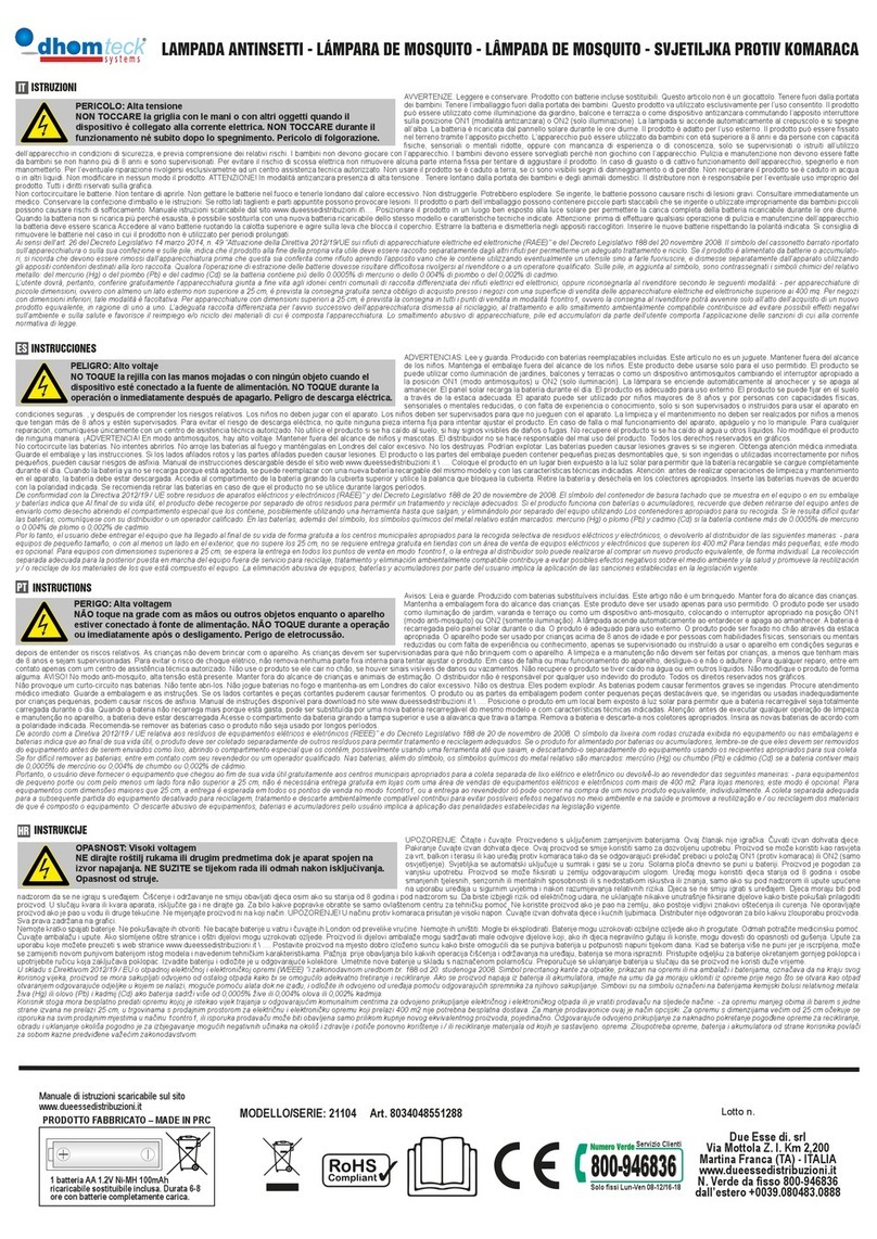 Dhom Teck Systems 21104 User manual
