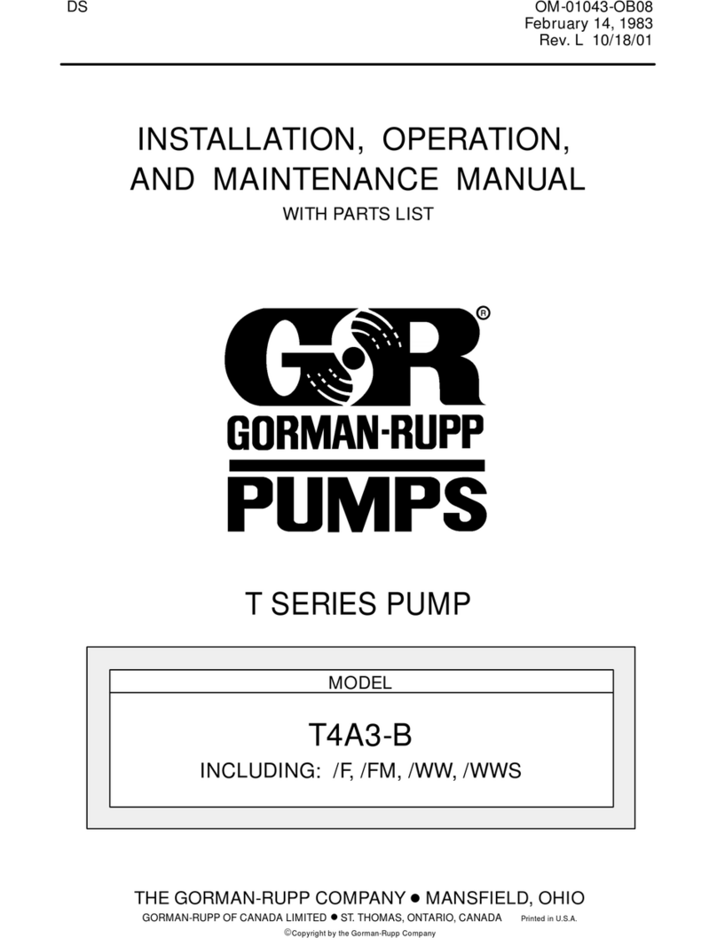 GORMAN-RUPP T4A3-B User manual
