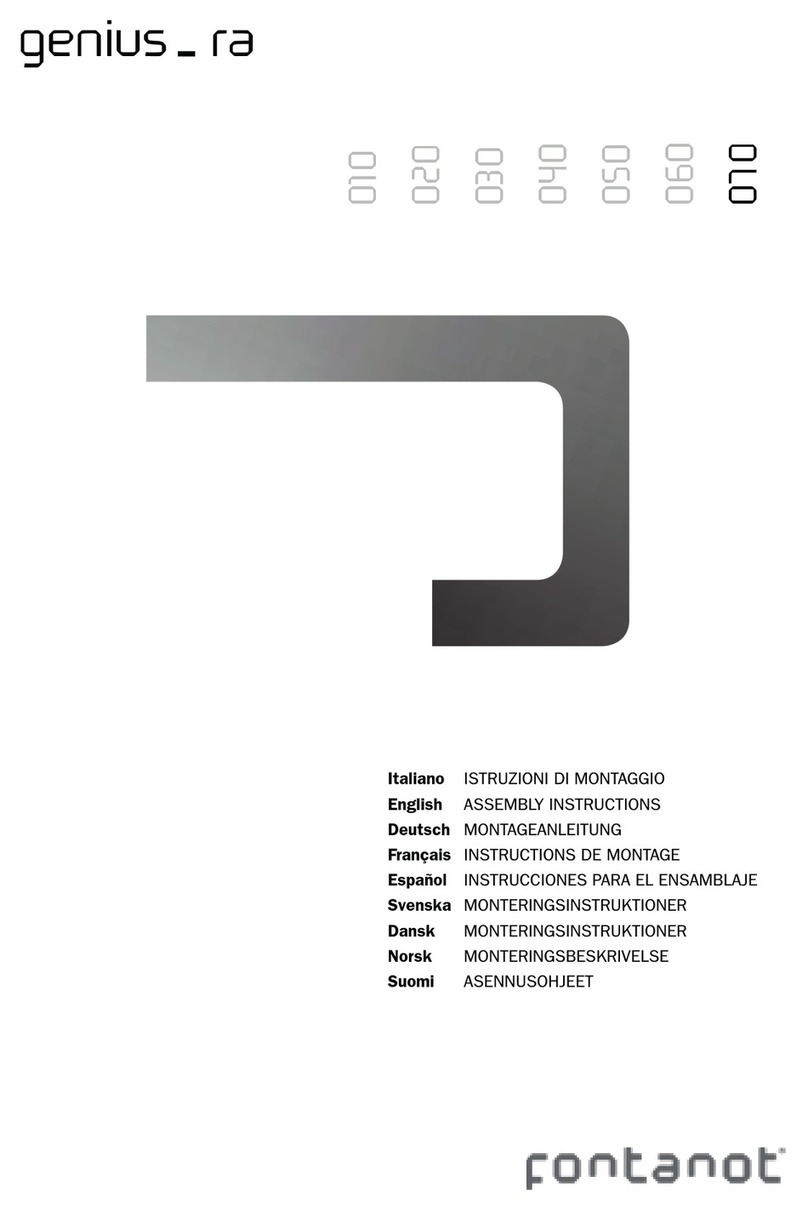 Fontanot genius_ra 070 Assembly instructions