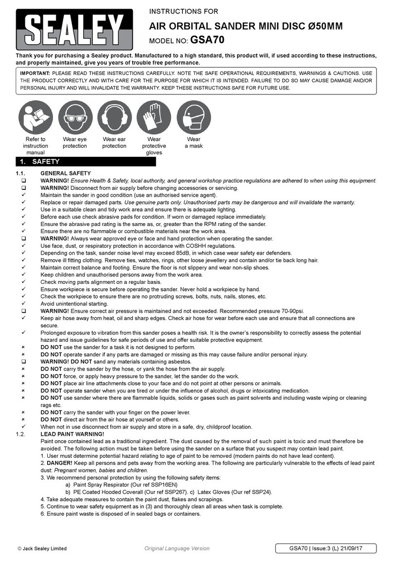 Sealey GSA70 instructions