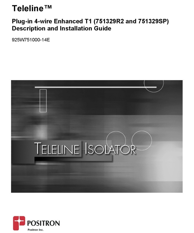 Positron Teleline Enhanced T1 Operating and installation instructions Positron Teleline Enhanced T1 Operating and installation instructions