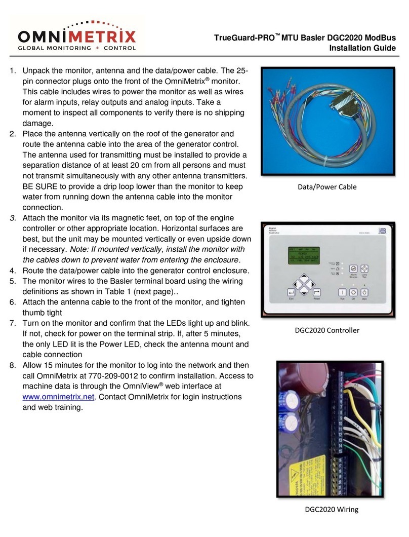 OmniMetrix TrueGuard-PRO MTU Basler DGC2020 ModBus installation guide