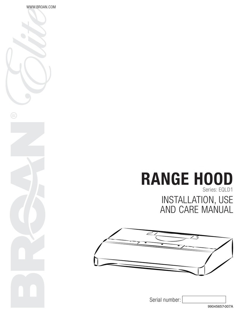 Broan EQLD1 Series Installation use and care manual Broan EQLD1 Series Installation use and care manual