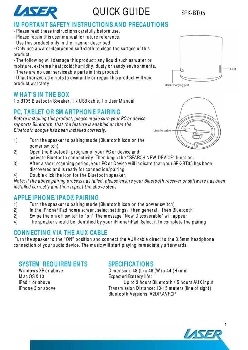 Laser SPK-BT05 User manual