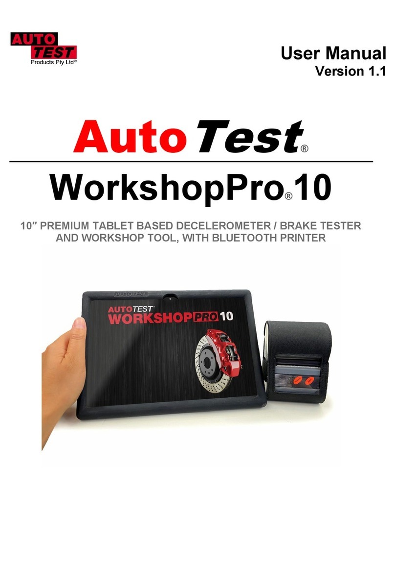 AutoTest WorkshopPro 10 User manual