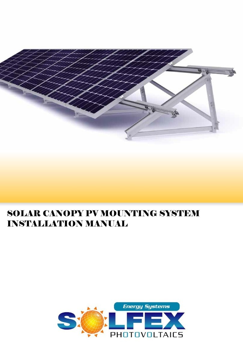Solfex SOLAR CANOPY installation manual Solfex SOLAR CANOPY installation manual