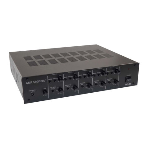 WHD AMP 550/100V user manual