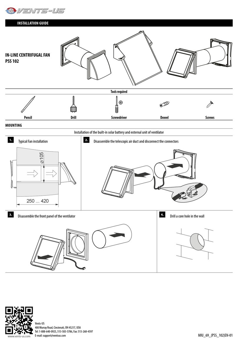 Vents-us PSS 102 installation guide