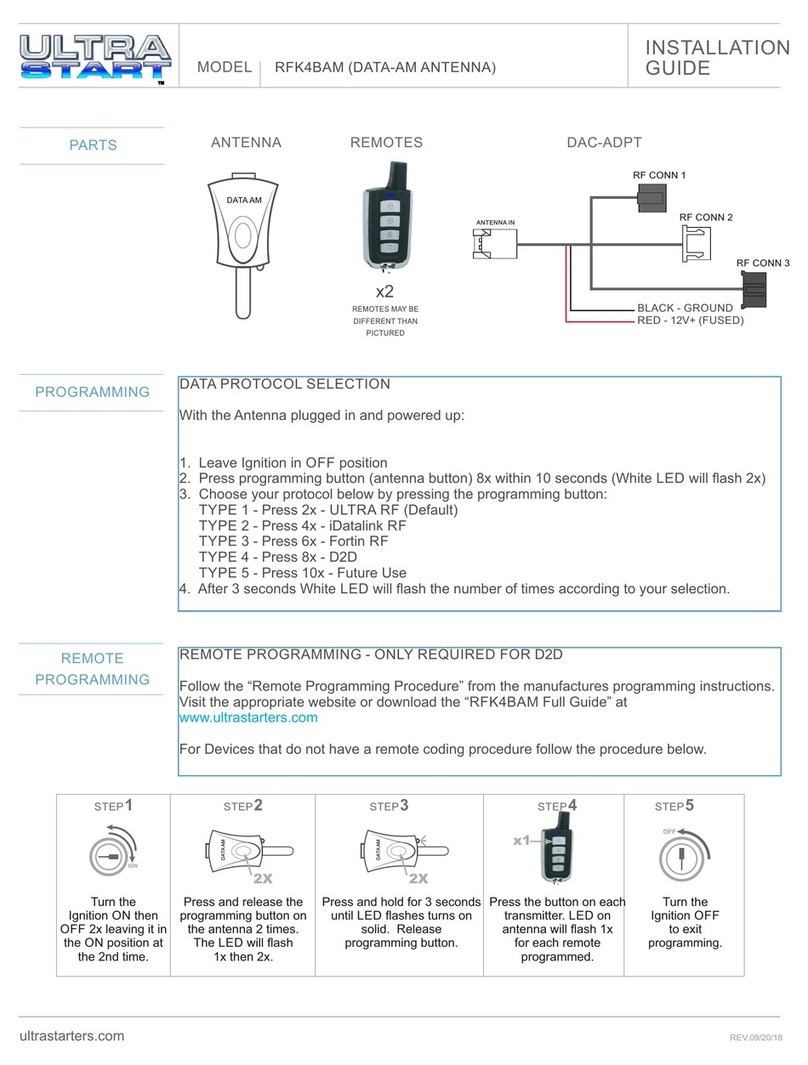 Ultra Start RFK4BAM installation guide
