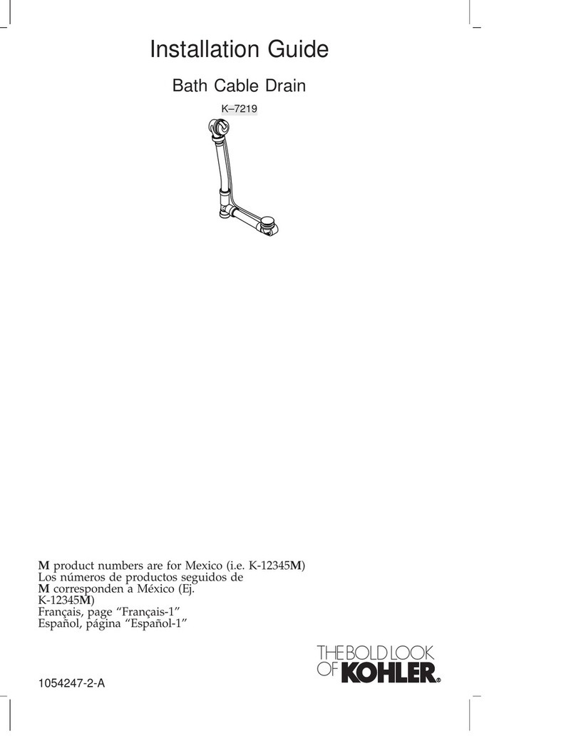 Kohler Escale K-7219 installation guide