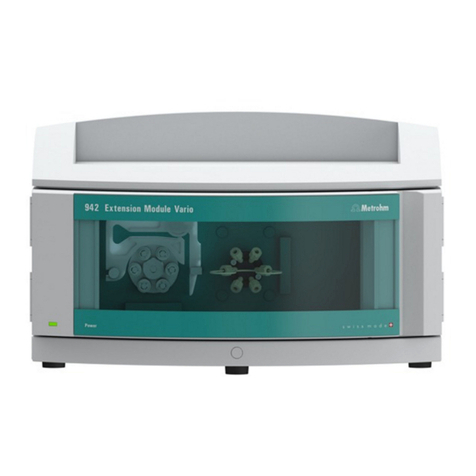 Metrohm 942 Extension Module Vario Prep 2 User manual