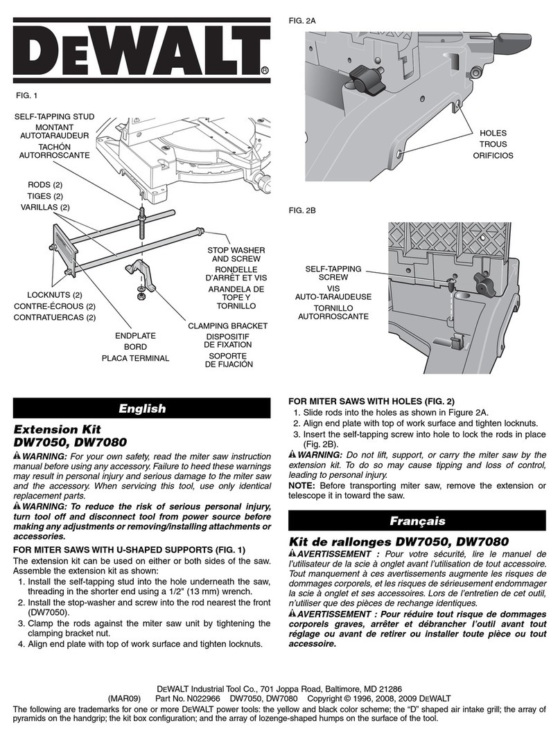 DeWalt DW7050 quick start guide