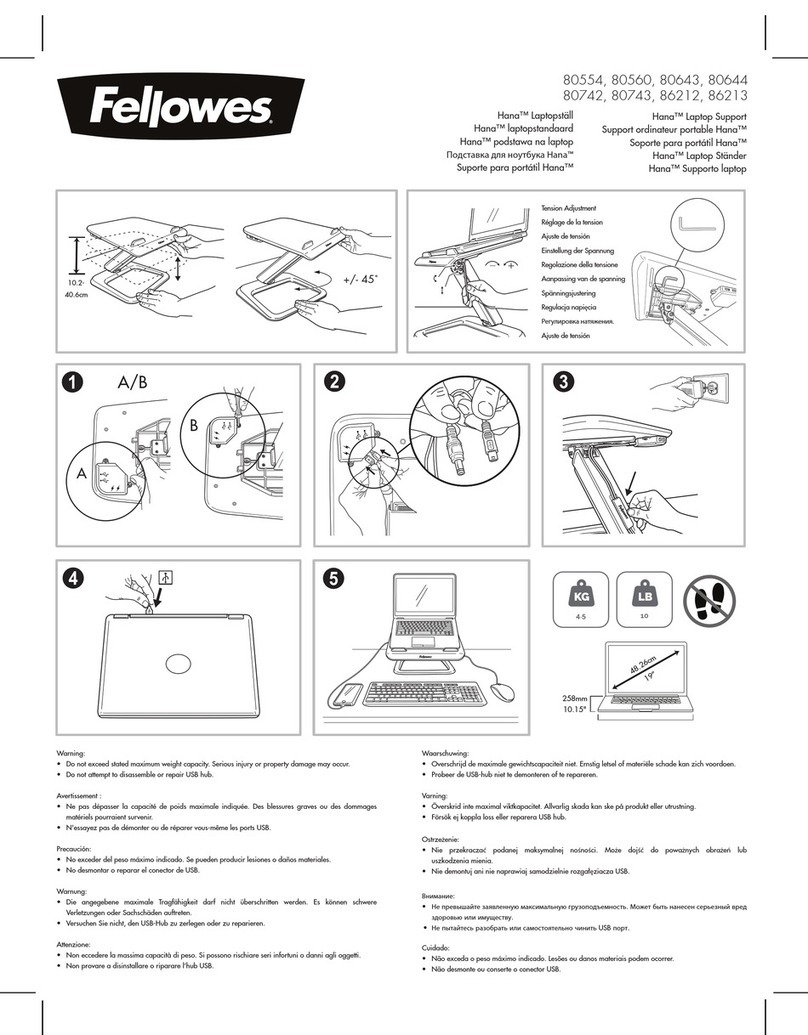 Fellowes Hana 80554 User manual