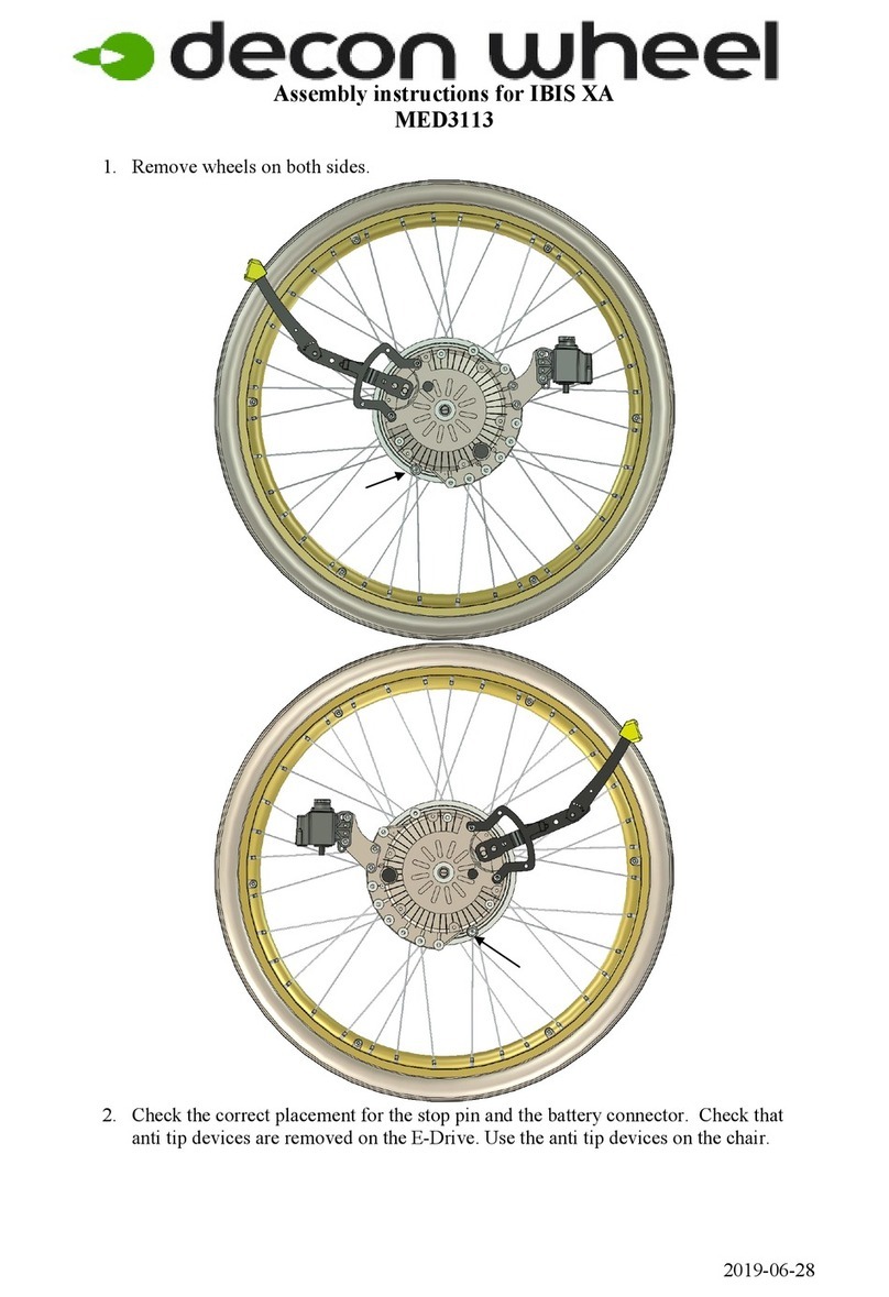 Decon wheel MED3113 User manual