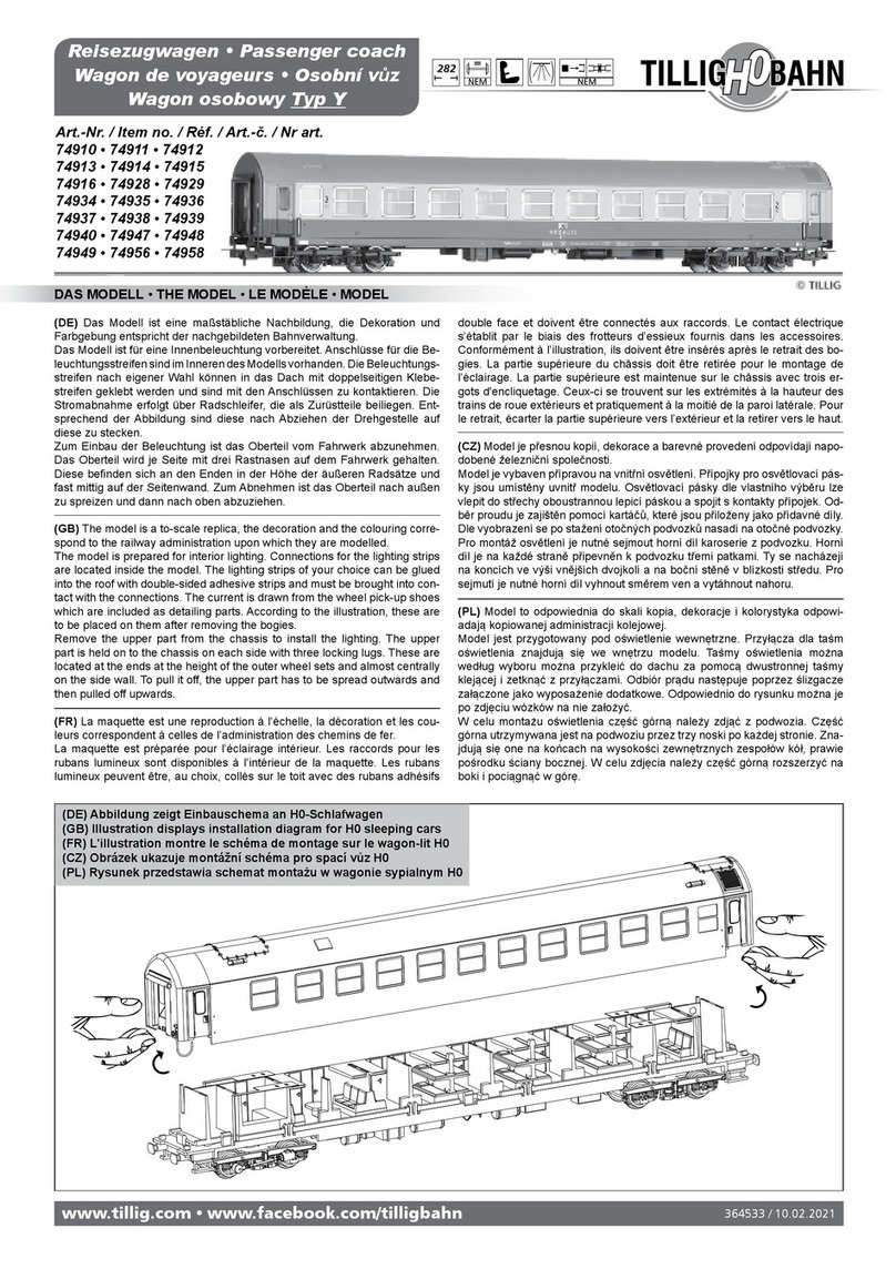 TILLIG BAHN 74910 User manual