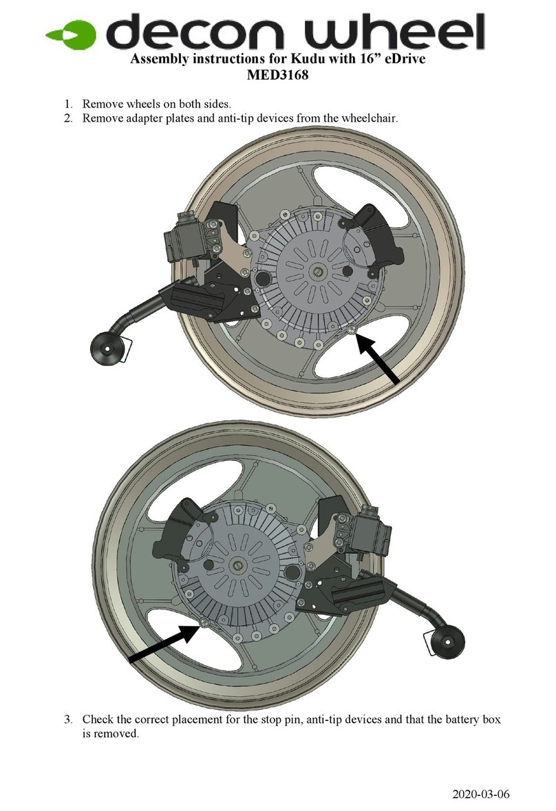 Decon wheel MED3168 User manual