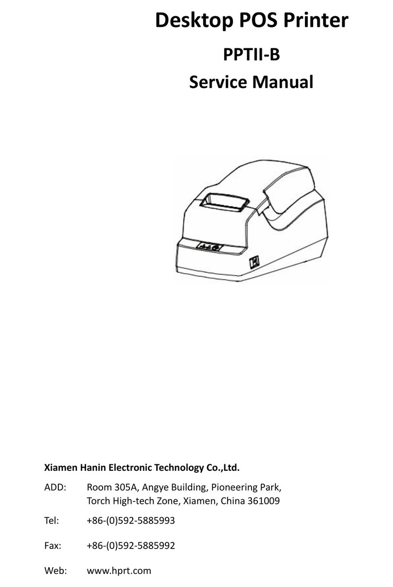 Xiamen Hanin Electronic Technology HPRT PPTII-B User manual
