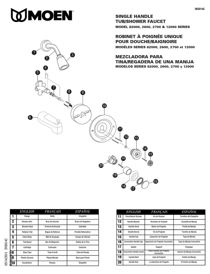 Moen 82000 Series User manual