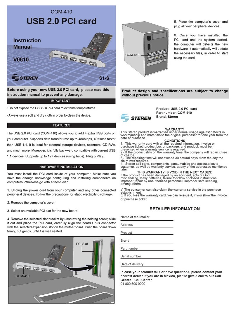 Steren COM-410 User manual