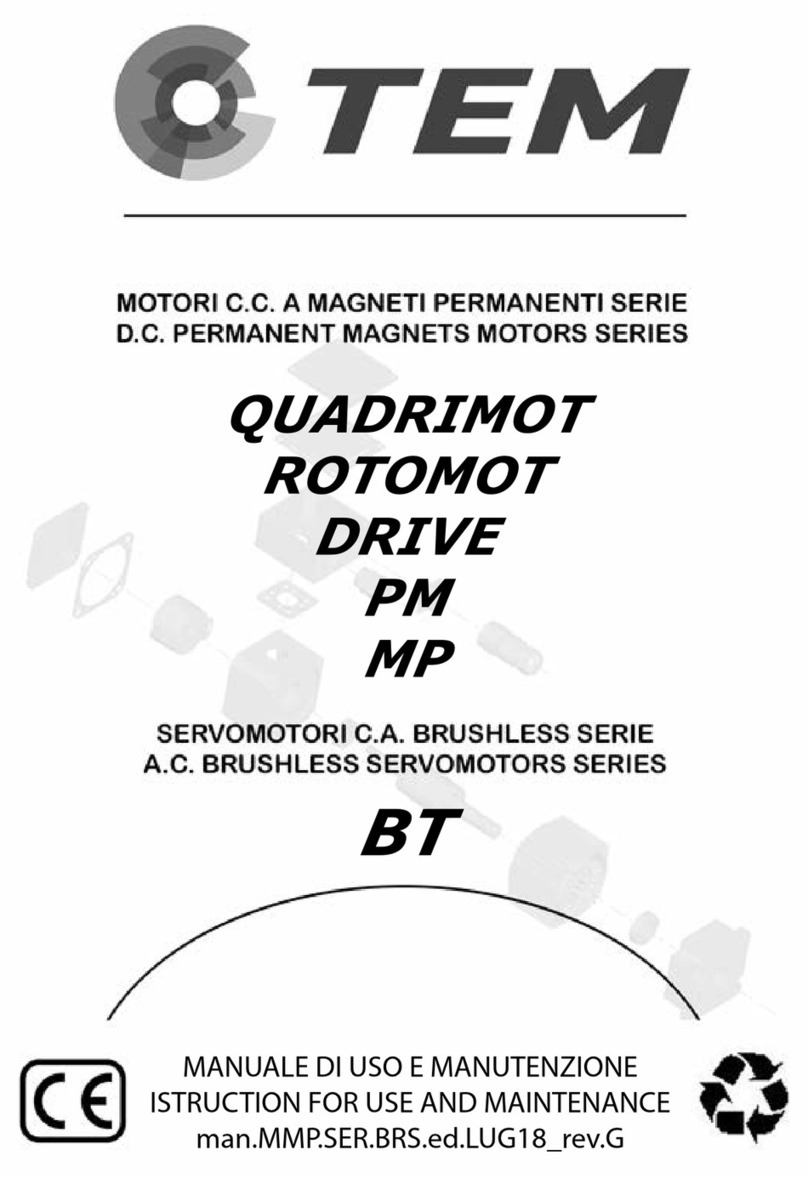TEM Quadrimot Series Instructions for use and maintenance
