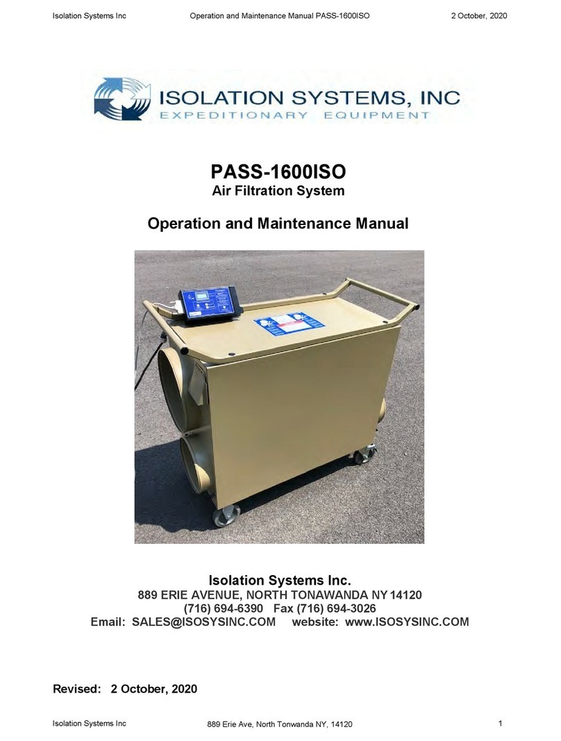 FSI PASS-1600ISO Operation and maintenance manual