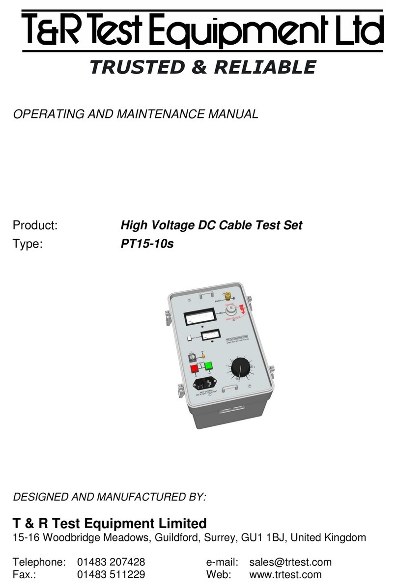 T&R PT15-10s Operating instructions T&R PT15-10s Operating instructions
