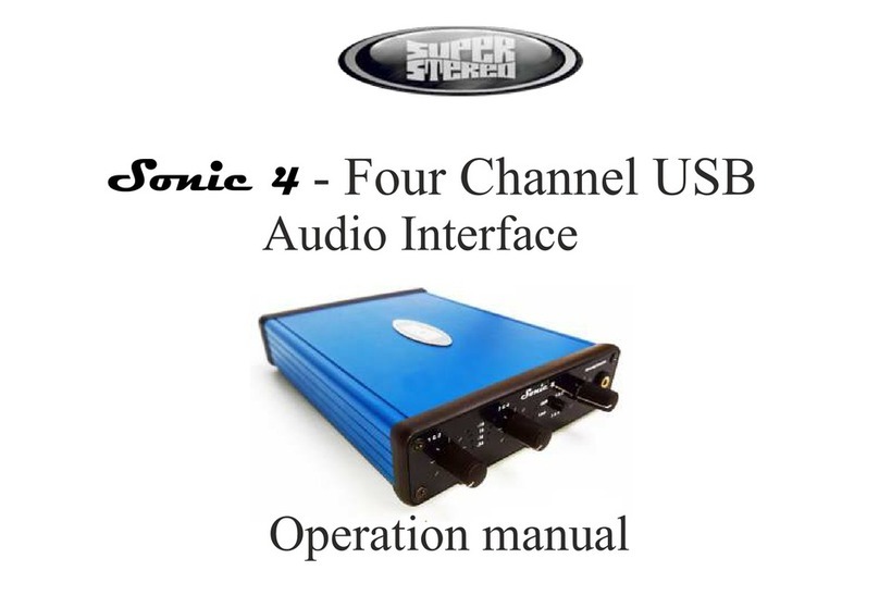 SUPER STEREO Sonic 4 Operation manual