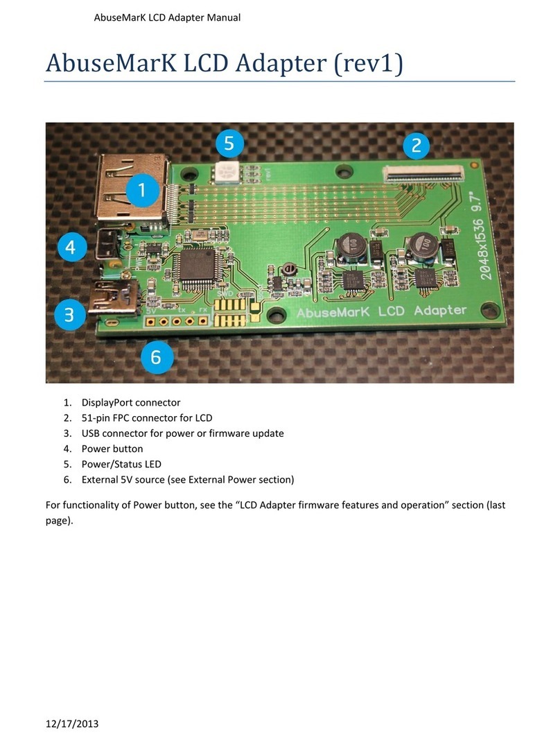 Abusemark LCD quick start guide