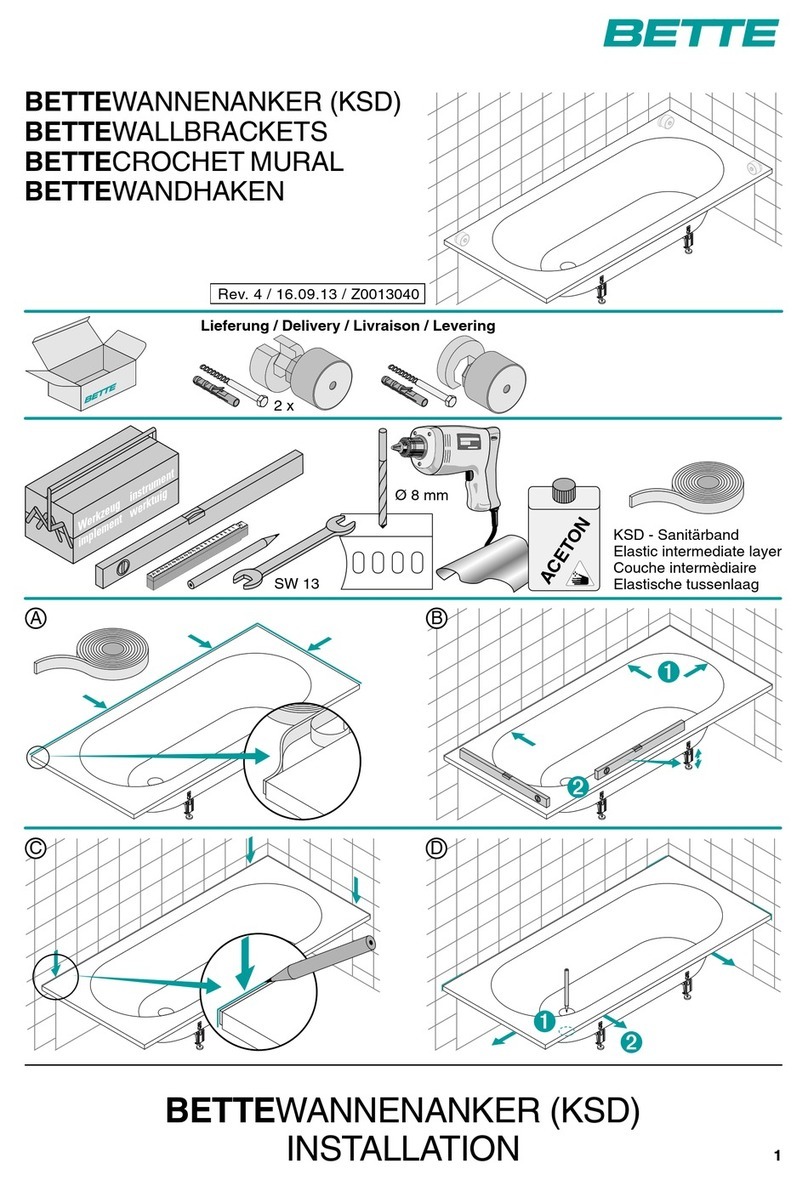 BETTE Z0008669 User manual