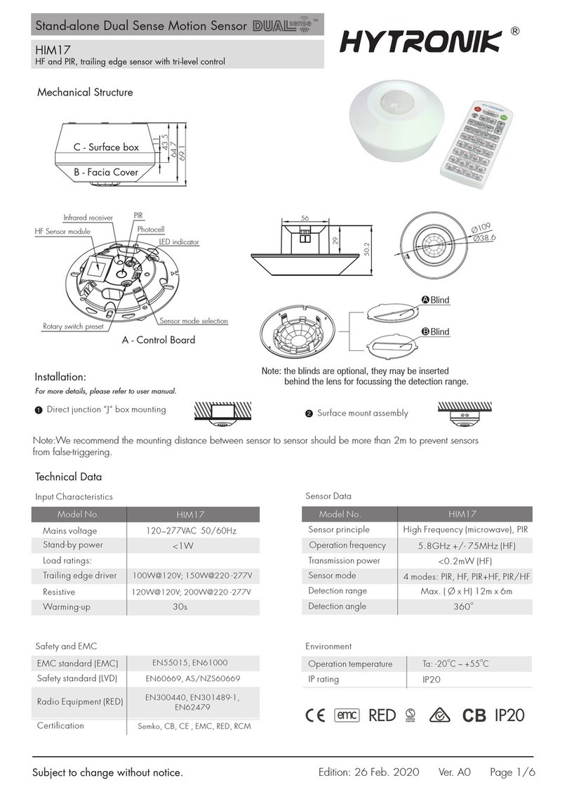 Hytronik Dual Sense HIM17 quick start guide