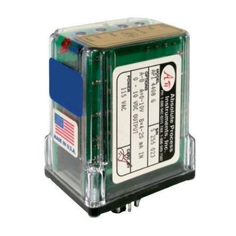 Absolute Process Instruments API 4400 G User manual