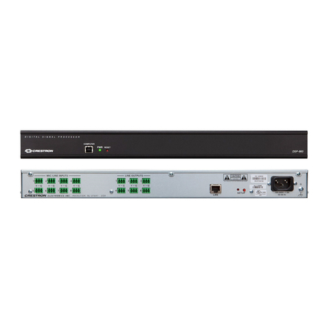 Crestron DSP-860 User manual
