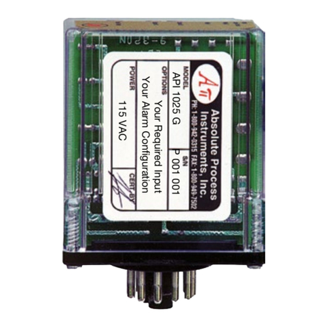 Absolute Process Instruments API 1005 G User manual