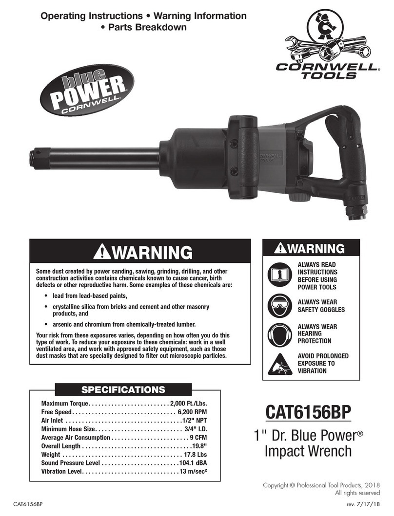 Cornwell Tools Blue Power CAT6156B operating instructions