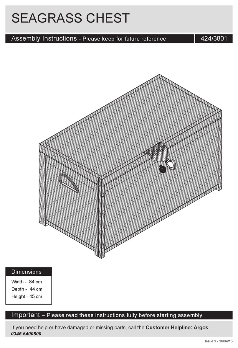 Argos SEAGRASS CHEST 424/3801 User manual