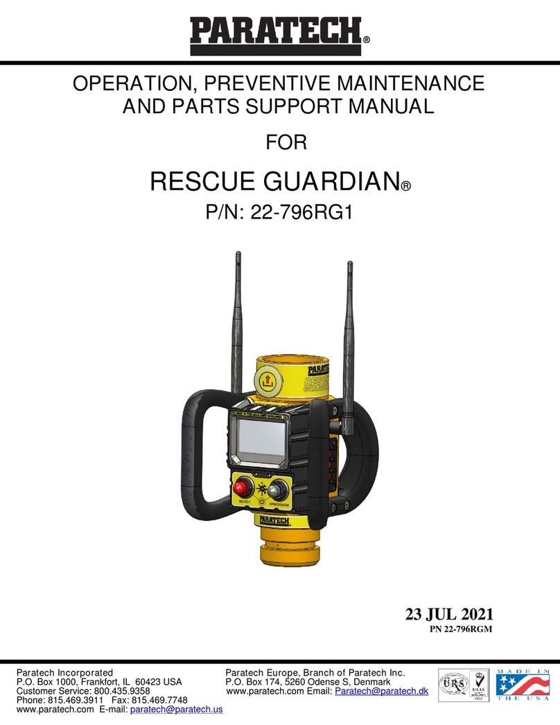 paratech RESCUE GUARDIAN Operation, maintenance and parts manual