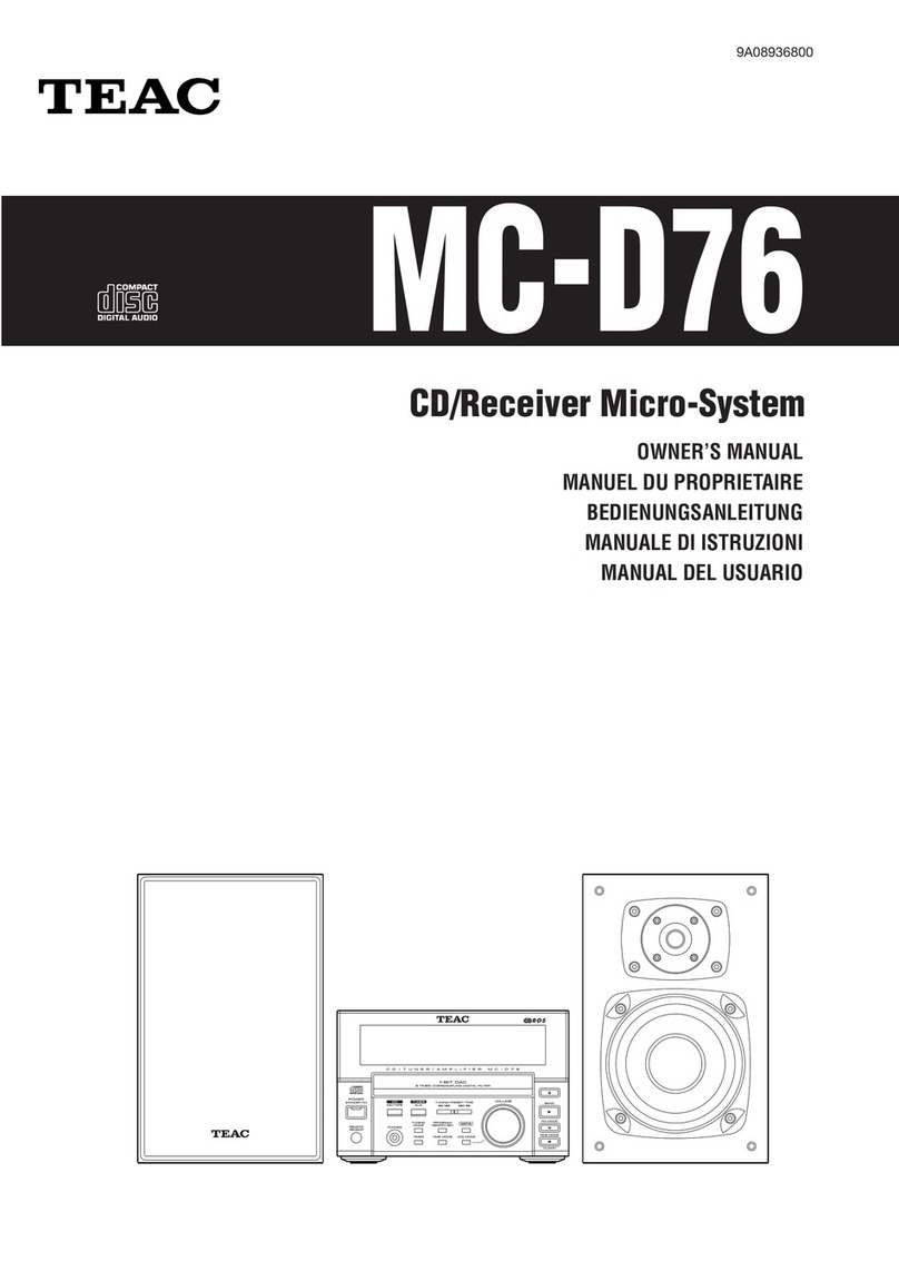 Teac MC-D76 owner's manual