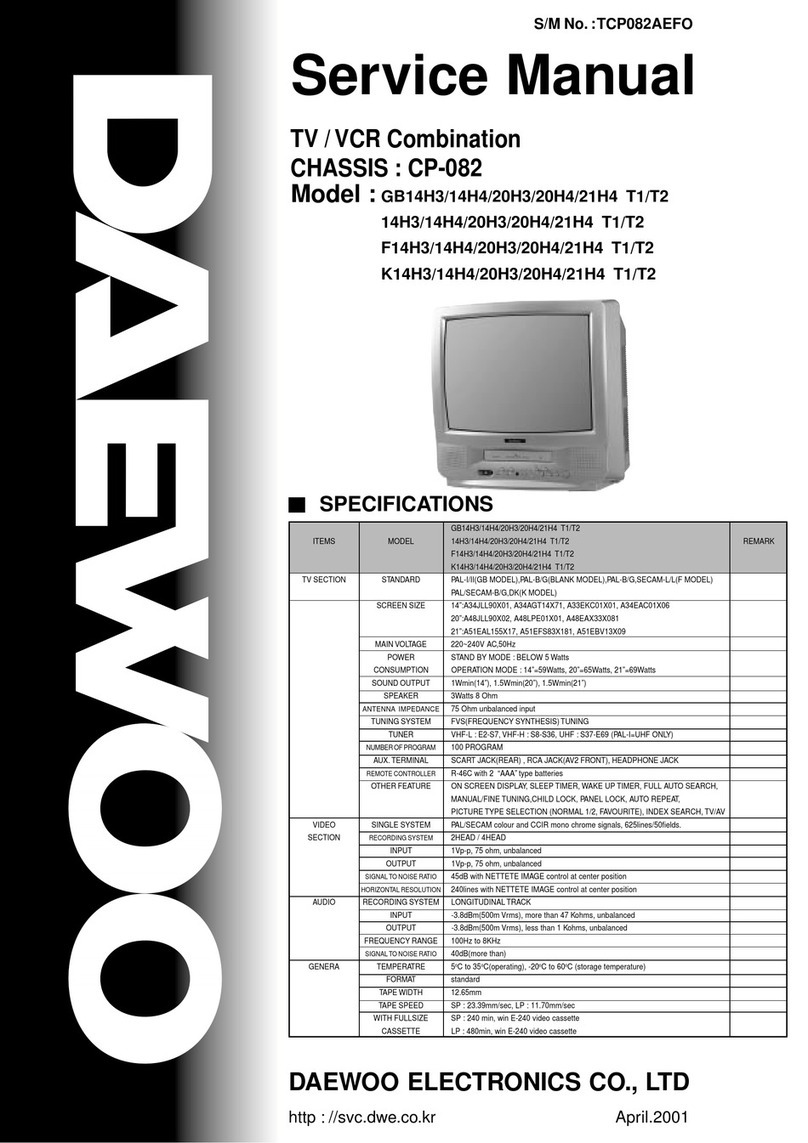 DAEWOO ELECTRONICS GB14H3 User manual DAEWOO ELECTRONICS GB14H3 User manual