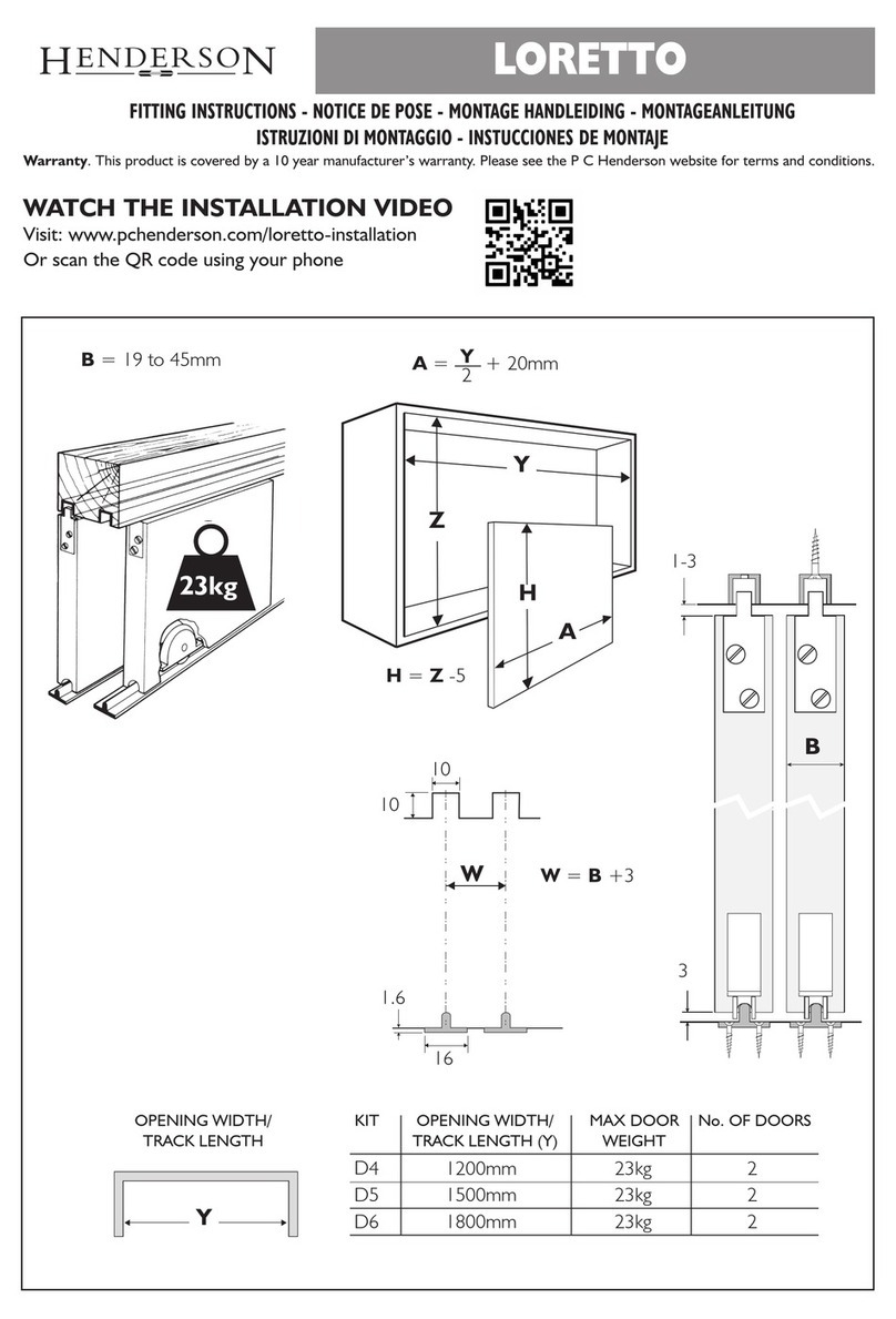 Henderson LORETTO Fitting instructions Henderson LORETTO Fitting instructions