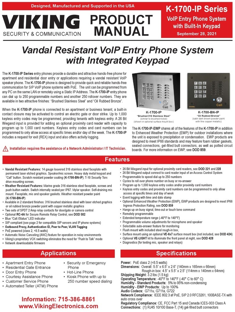 Viking K-1700-IP Series User manual