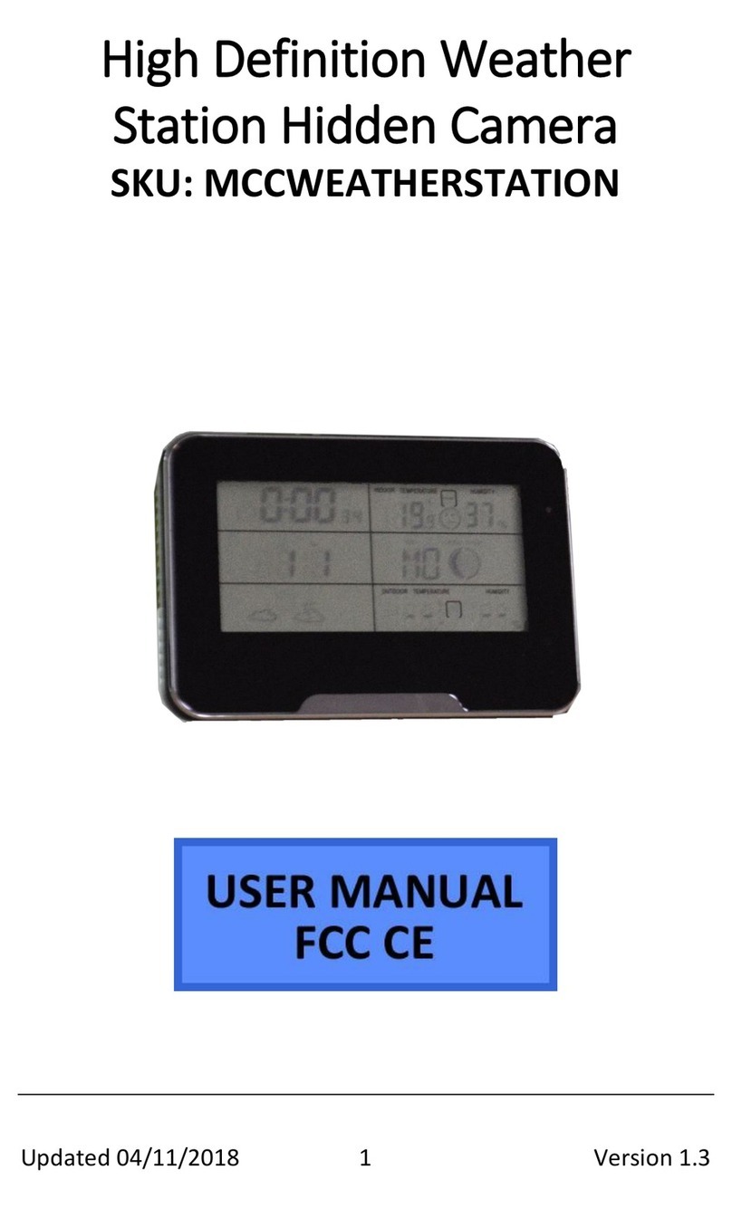 Mini Gadgets MCCWEATHERSTATION user manual