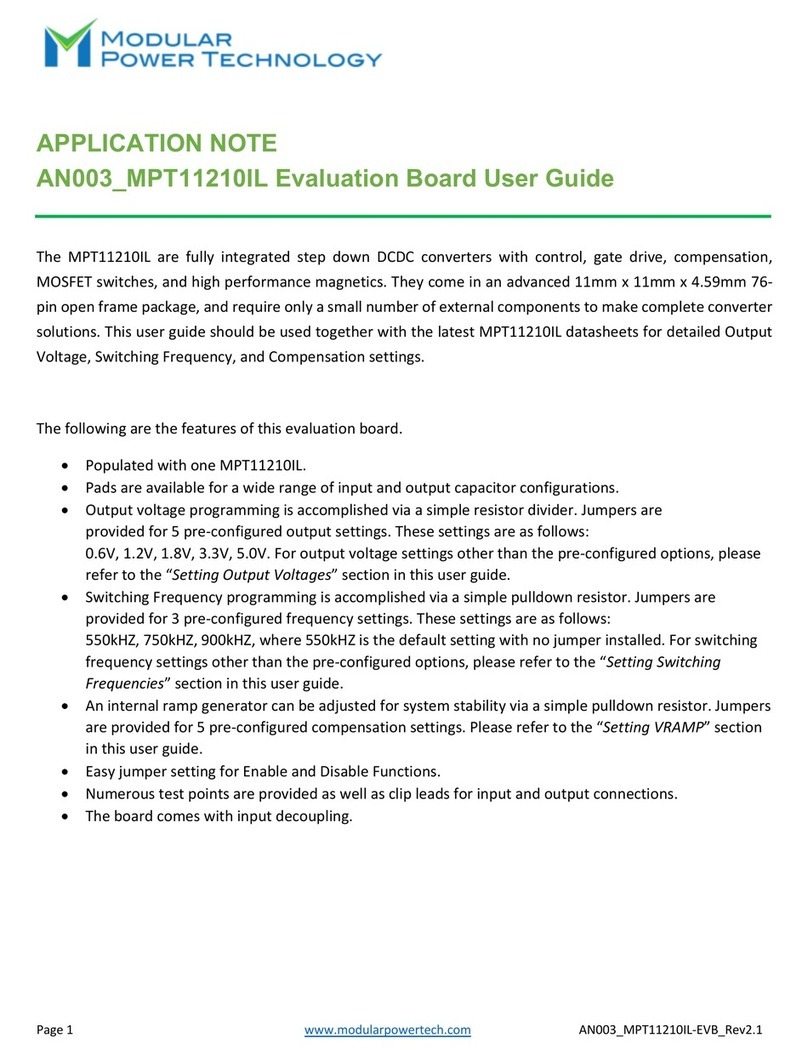 Modular AN003 MPT11210IL user guide