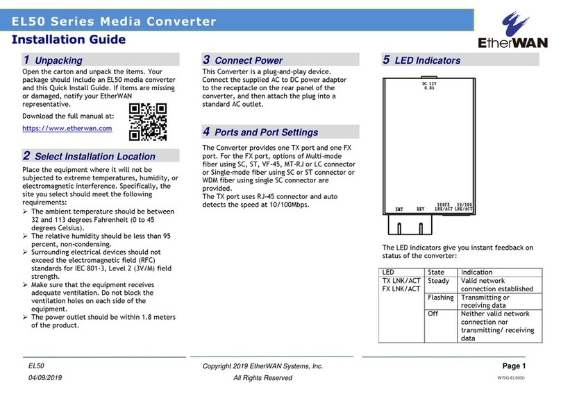 EtherWAN EL50 Series installation guide